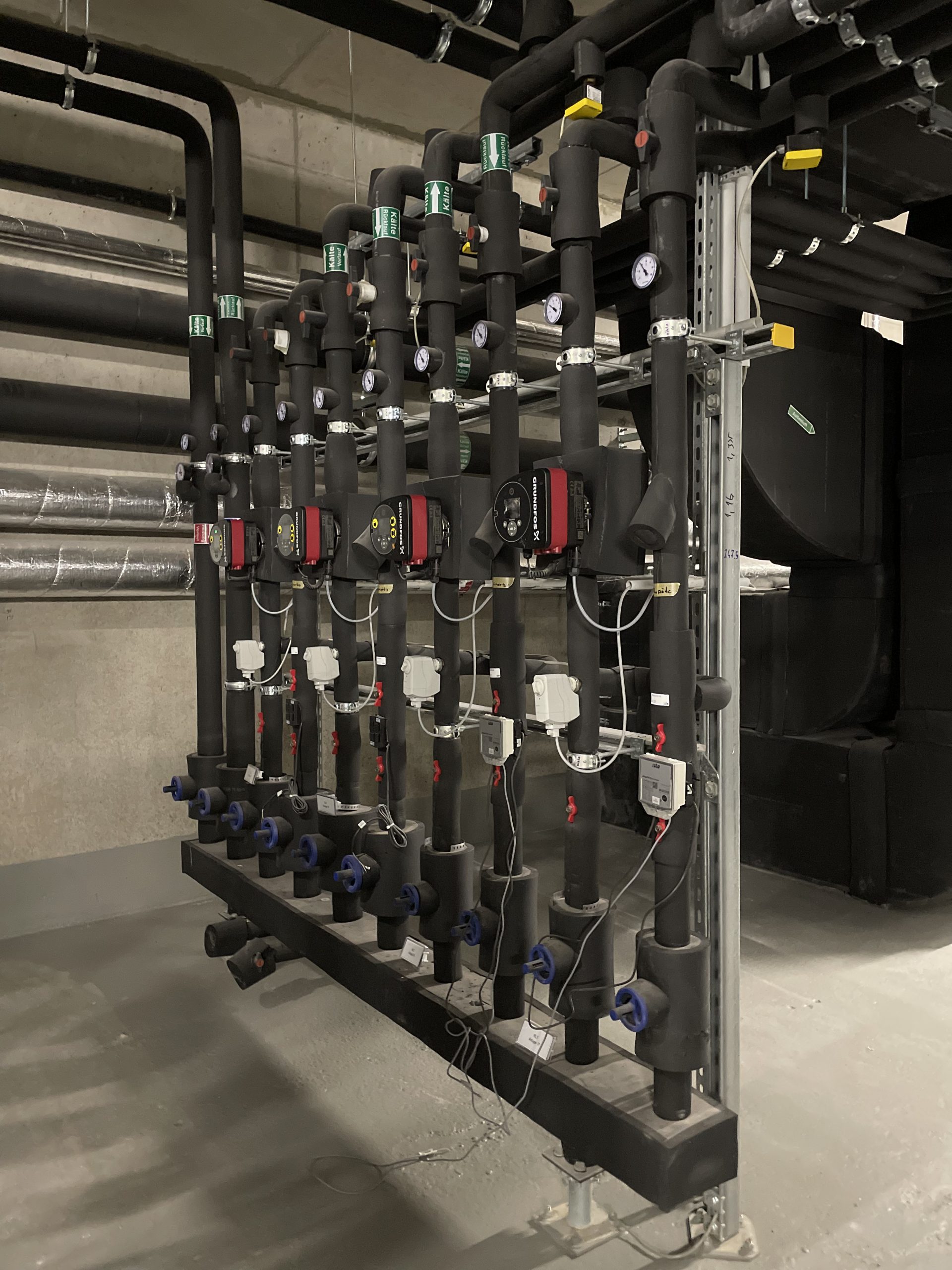 Installation einer Fernwärmeanlage